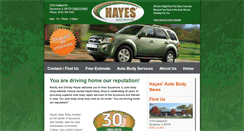 Desktop Screenshot of hayesbodyshop.com